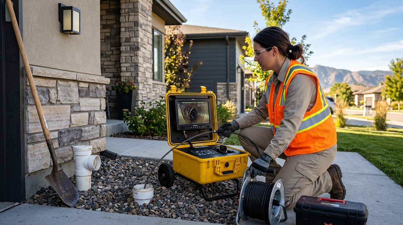 High-Definition Sewer Camera Diagnostic Inspection in Pueblo West